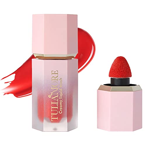 Creme-Rouge - Wasserfester Creme-Rouge-Make-up-Stick | Natürliches, langanhaltendes flüssiges Wangenrouge, wischfester Look für das Augen-, Wangen- und Lippen-Make-up von Frauen Raxove von Raxove