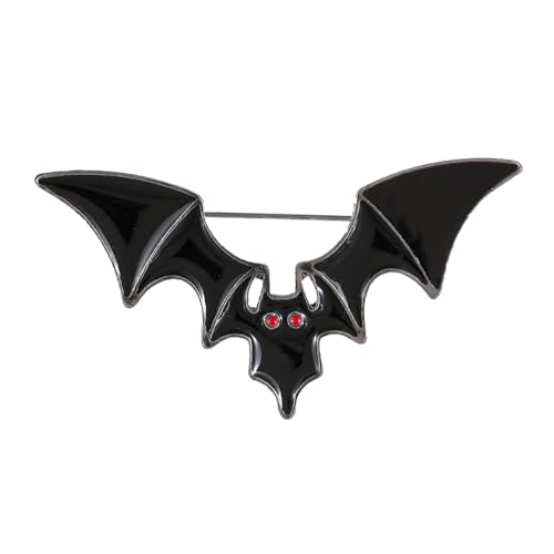 Fledermaus-Brosche | Halloween Fledermaus-Brosche ? Anstecknadel aus Zinklegierung | Fledermaus-Brosche aus Zinklegierung | gruseliges Fledermaus-Zubehör für Rucksäcke, Taschen von Raxove