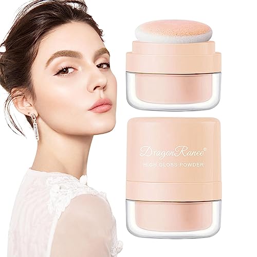 Gesichts-Highlighter-Puder - Gesichts-Rouge-Highlighter Wangen-Highlighter | Erhellen Sie das Luftpolsterpuder-Ganzkörper-Schimmer-Make-up für einen strahlenden Look für Frauen und Männer Raxove von Raxove