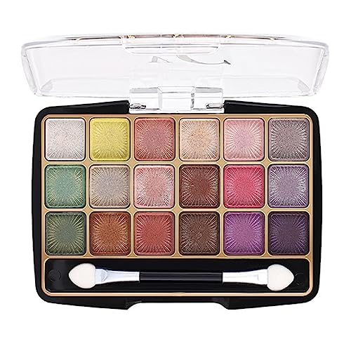 Glitzer-Lidschatten-Palette, Matte Perlglanz-Lidschatten-Palette für Damen, Sanftes und nicht reizendes Augen-Make-up-Zubehör für Hochzeiten, Partys und den täglichen Gebrauch Raxove von Raxove