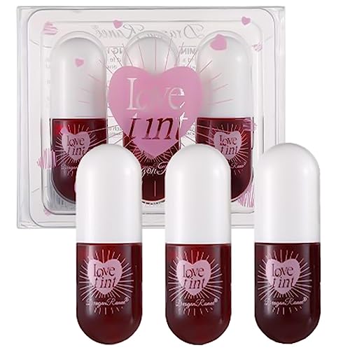 Lippenöl getönt - Dreifarbiges Lippenglanzöl,Glänzender Lipgloss, nicht klebriger Lip Plumper Gloss, natürlich für ganztägiges Tragen, Lipgloss-Geschenkset für Mädchen und Frauen Raxove von Raxove