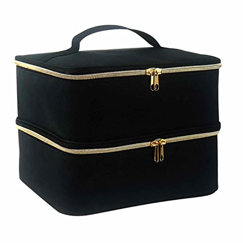 Nagellack-Organizer für Damen, Make-up-Tasche mit großer Kapazität mit Fächern, Reise-Make-up-Organizer, Nagellack-Etui für Nägel, Maniküre-Pinsel-Tasche von Raxove