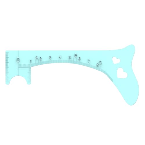 Augenbrauen-Schablone, Augenbrauen-Messwerkzeug - Eyeliner-Anleitung für Augenbrauen, schnelles Augen-Make-up, multifunktionale Messhilfe von Raxove