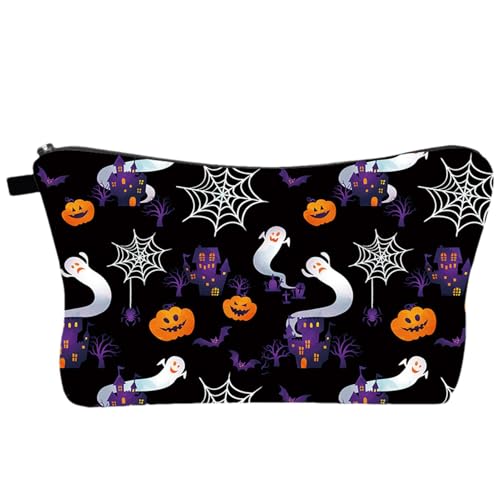 Halloween-Kulturbeutel, wasserdichte Kosmetiktasche - Modisch Bedruckte Kosmetiktaschen | Multifunktionaler Organizer, Make-up-Tasche mit Reißverschluss für Zuhause, von Raxove