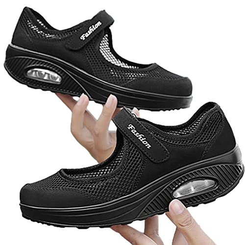 Raxove Orthopädische Turnschuhe | Slip-On-Mesh-Sneaker für Damen - Wanderschuhe, Luftpolster, rutschfeste Freizeitschuhe, Sportschuhe von Raxove