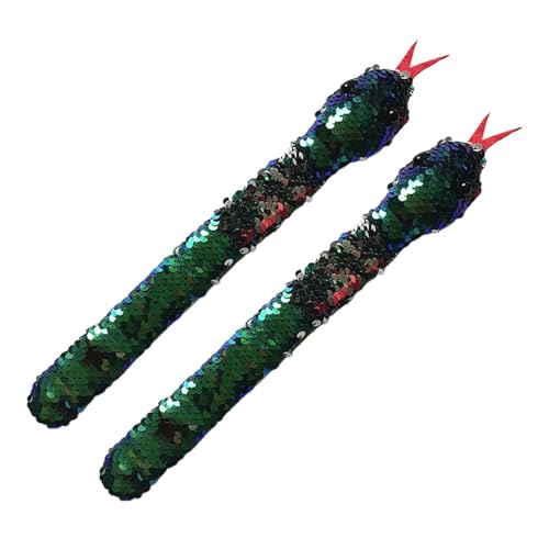Schlangen-Armbänder | Lustiges Schlangenarmband | Pailletten-Armbänder mit Schlangenohrfeige | Halloween-Bänder perfekt für Partys und Kostüme. von Raxove