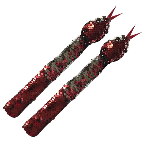 Schlangen-Armbänder | Lustiges Schlangenarmband | Pailletten-Armbänder mit Schlangenohrfeige | Halloween-Bänder perfekt für Partys und Kostüme. von Raxove