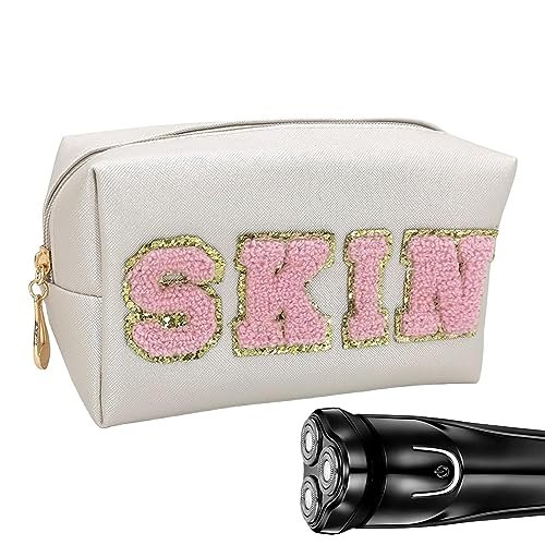 Wasserdichtes Make-up | Wasserdichte Tasche mit Reißverschluss und Alphabet PU-Leder für Kosmetik | Make-up-Organizer mit großer Kapazität, tragbare Tasche für von Raxove