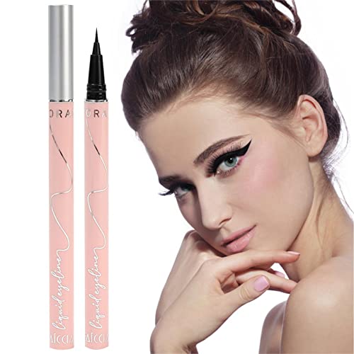 Wischfester flüssiger Eyeliner - Flüssiger Eyeliner mit glatter Farbe - Schweißfester, vielseitig verwendbarer Eyeliner-Stift, wasserfester 24-Stunden-Liner, mit dem Sie ganz einfach jeden Look Raxove von Raxove