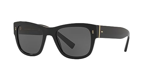 Dolce & Gabbana Herren Sonnenbrille DG4338 501/87, Schwarz (Black), 52 von Ray-Ban