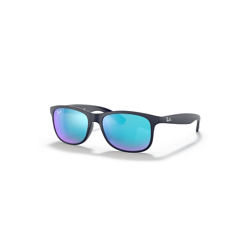 Ray-Ban Andy Sonnenbrillen Blau Fassung Blau Glas 55-17 von Ray-Ban