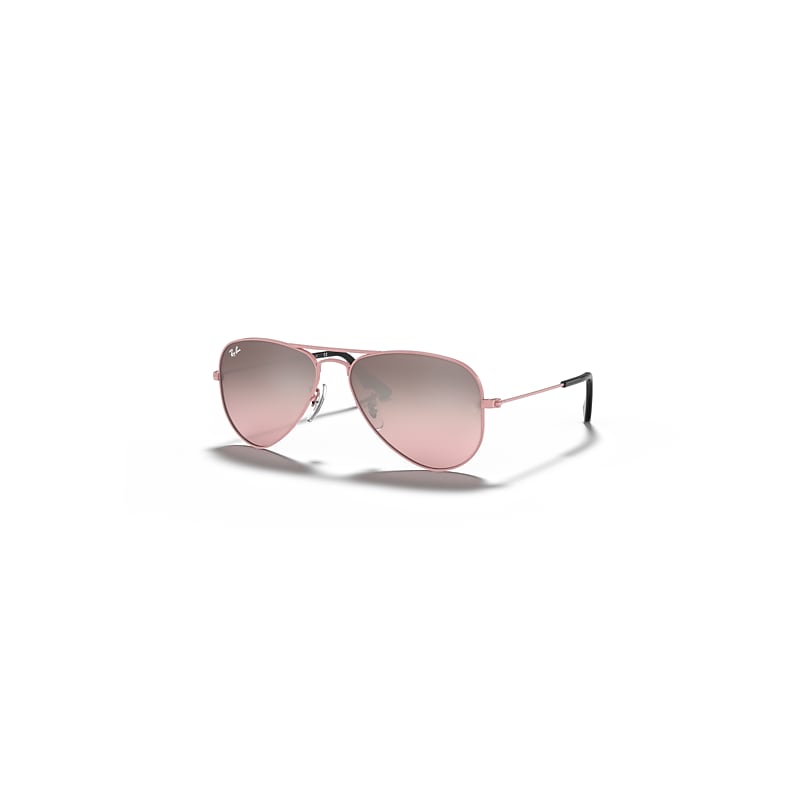 Ray-Ban Aviator Kids Sonnenbrillen Rosa Fassung Rosa Glas 50-13 von Ray-Ban