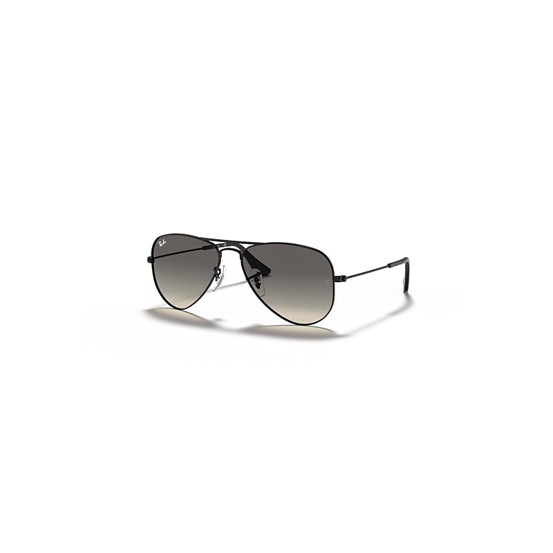 Ray-Ban Aviator Kids Sonnenbrillen Schwarz Fassung Grau Glas 50-13 von Ray-Ban