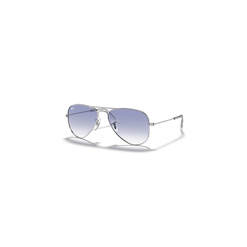 Ray-Ban Aviator Kids Sonnenbrillen Silber Fassung Blau Glas 52-14 von Ray-Ban