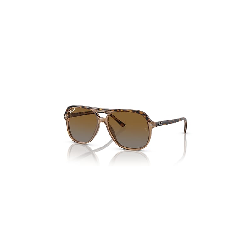 Ray-Ban Bill Kids Sonnenbrillen Havana Auf Braun Transparent Fassung Braun Glas Polarisiert 49-13 von Ray-Ban