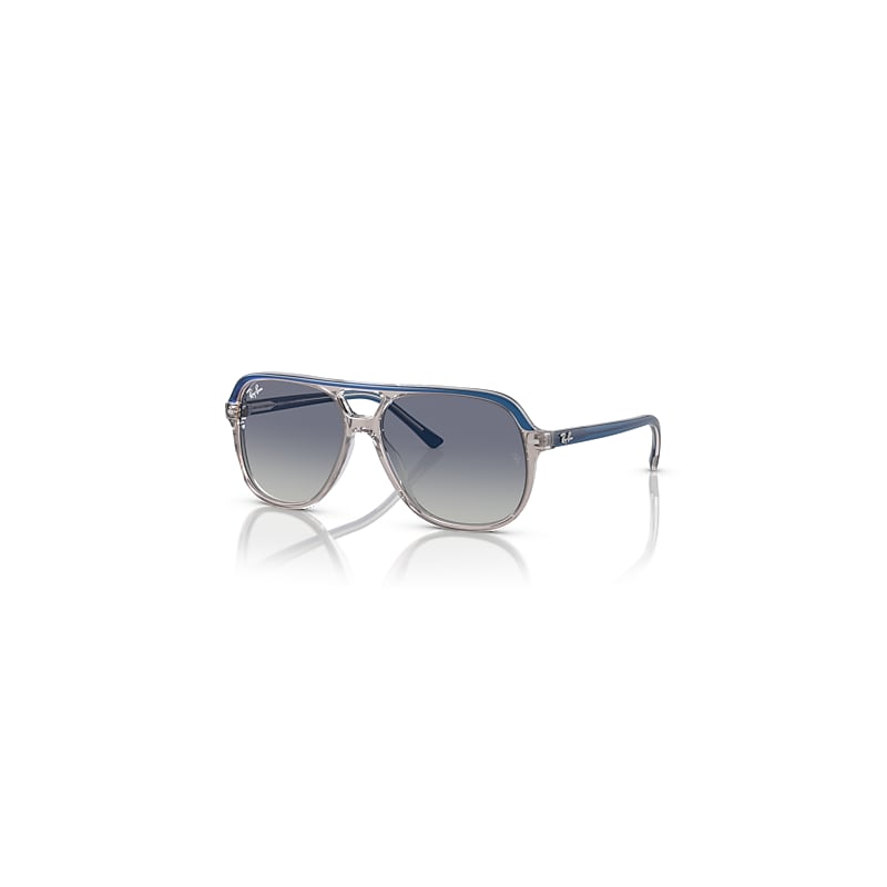 Ray-Ban Bill Kids Sonnenbrillen Oben Dunkelblau & Braun & Hellgrau Fassung Grau Glas 49-13 von Ray-Ban