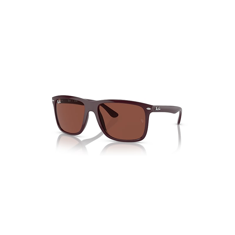 Ray-Ban Boyfriend Two Sonnenbrillen Bordeaux Fassung Rot Glas 57-18 von Ray-Ban