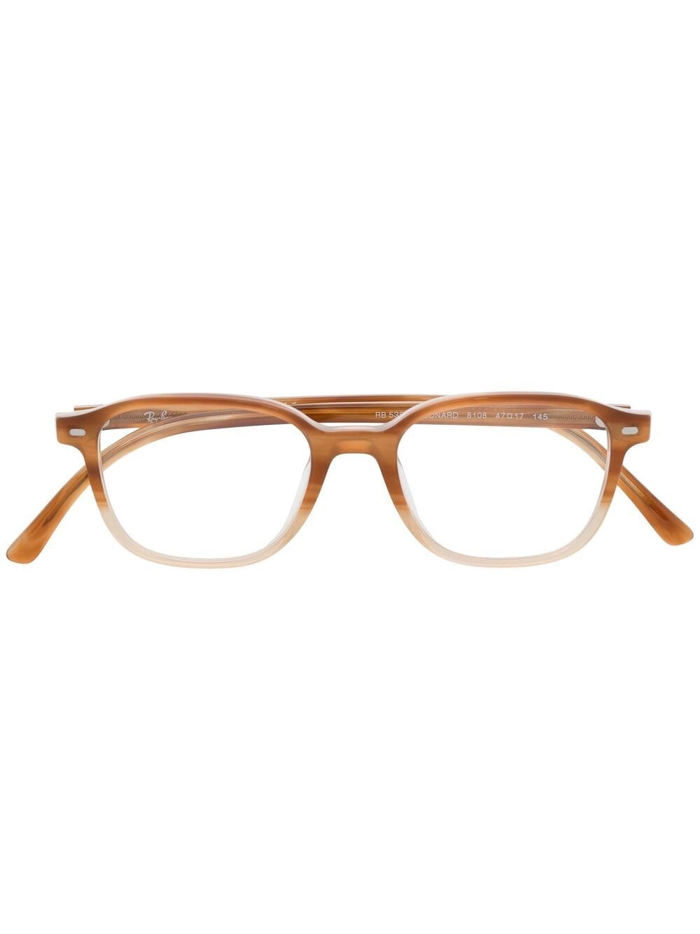 Ray-Ban Brille mit eckigem Gestell - Orange von Ray-Ban