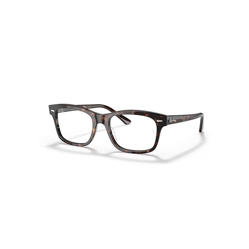 Ray-Ban Burbank Optics  Havana Fassung Klar Glas Polarisiert 56-19 von Ray-Ban