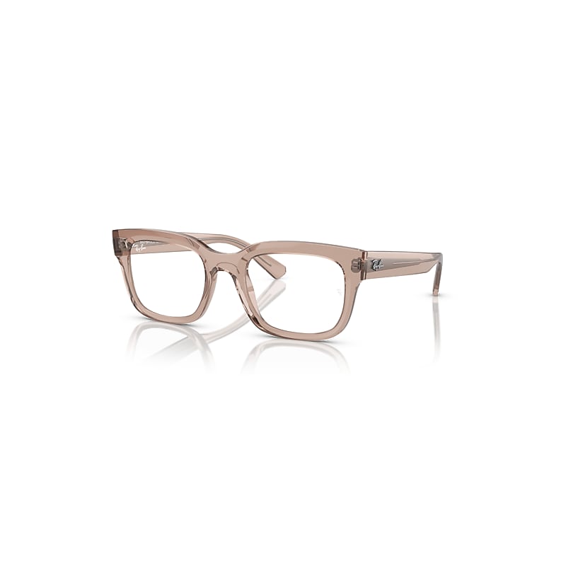 Ray-Ban Chad Optics Bio-based  Hellbraun Transparent Fassung Klar Glas Polarisiert 52-22 von Ray-Ban