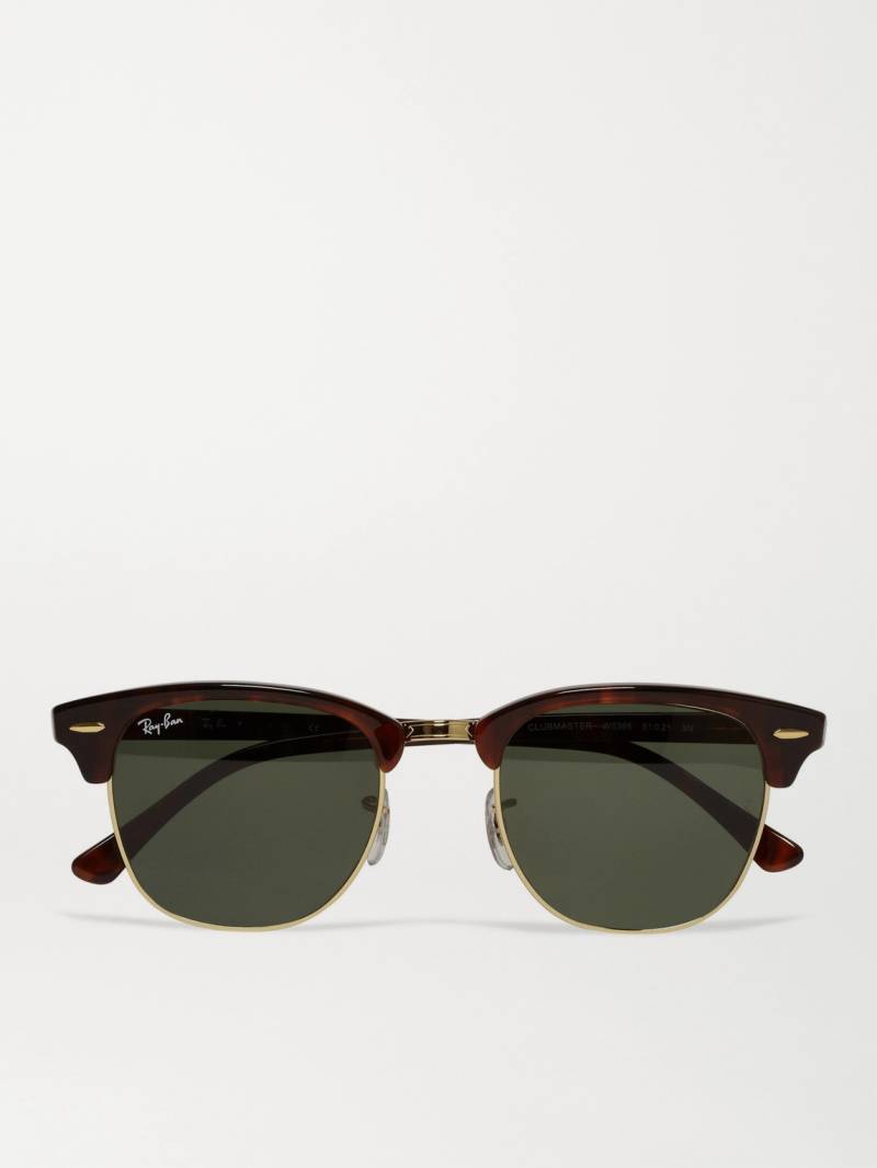 Ray-Ban - Clubmaster Acetate and Gold-Tone Sunglasses - Men - Tortoiseshell von Ray-Ban