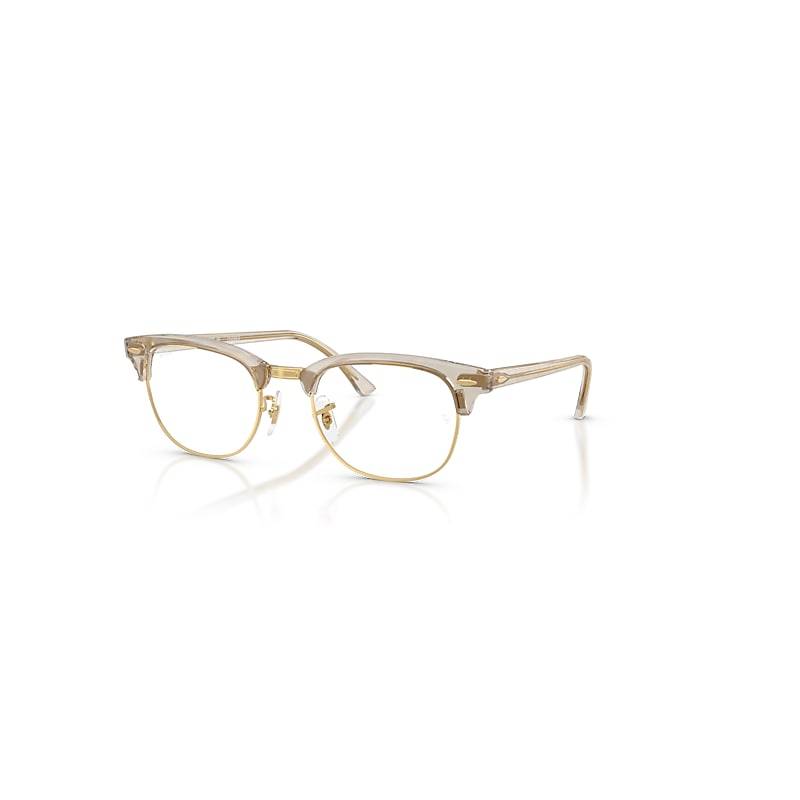Ray-Ban Clubmaster Optics Change  Graue Wellen Selbsttönend Fassung Klar Glas Polarisiert 53-21 von Ray-Ban