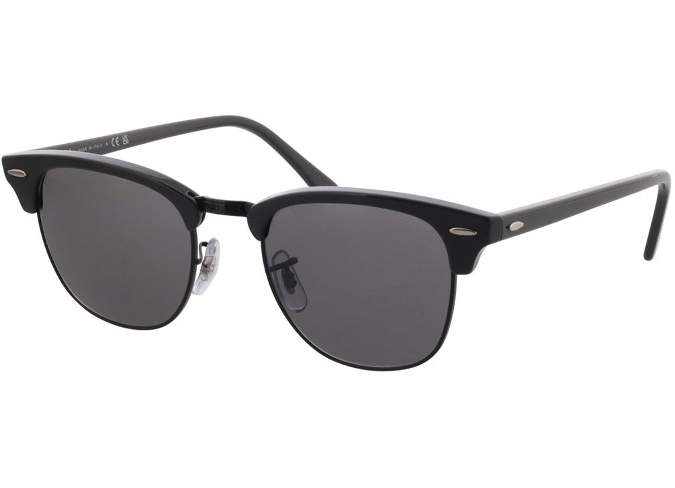 Ray-Ban Clubmaster RB3016 1367B1 51-21 Sonnenbrille mit Sehstärke erhältlich, Damen/Herren, Vollrand, browline von Ray-Ban