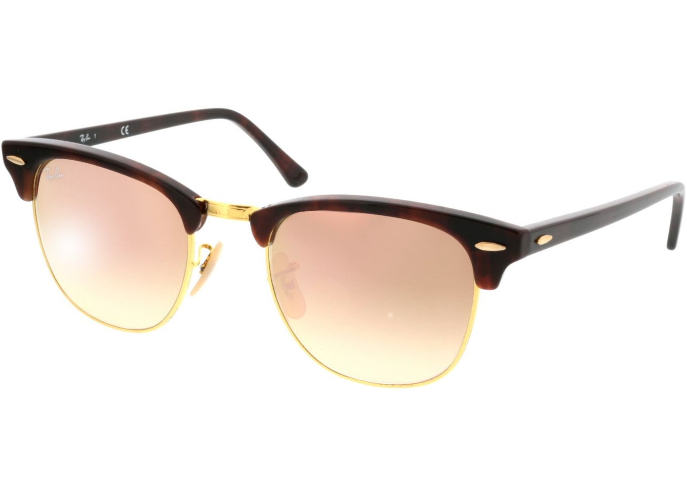 Ray-Ban Clubmaster RB3016 990/7O 51-21 Sonnenbrille mit Sehstärke erhältlich, Damen/Herren, Vollrand, browline von Ray-Ban