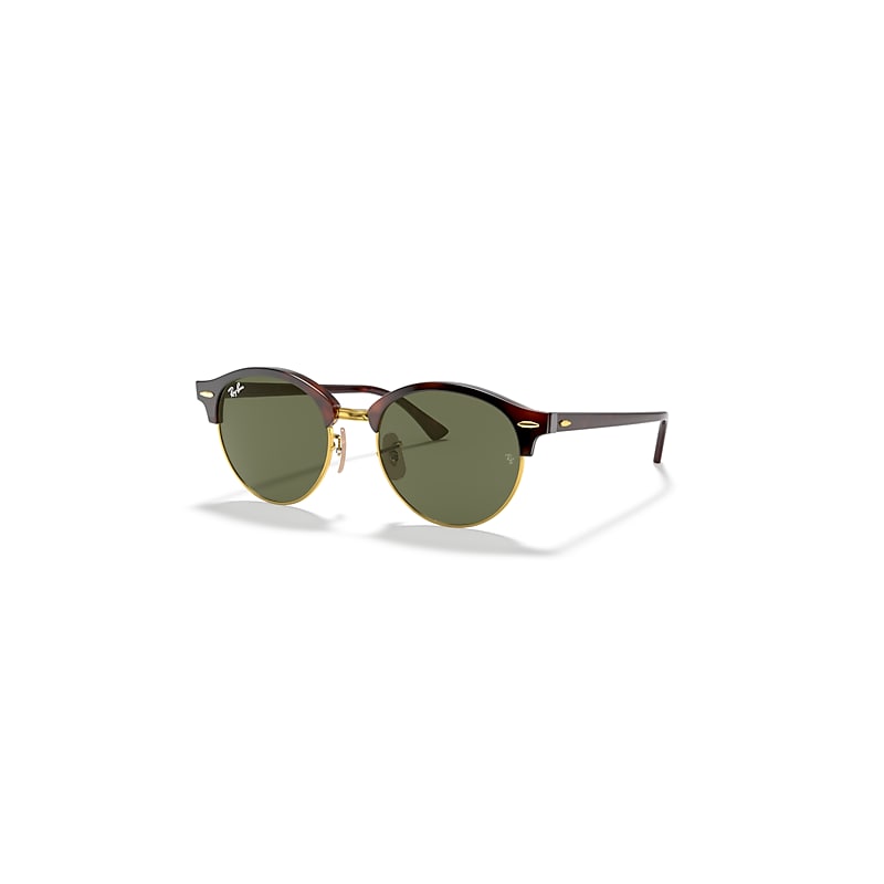 Ray-Ban Clubround Classic Sonnenbrillen Havana Rot Fassung Grün Glas 51-19 von Ray-Ban