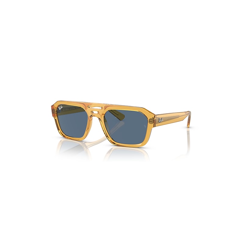 Ray-Ban Corrigan Bio-based Sonnenbrillen Transparentes Gelb Fassung Blau Glas 54-20 von Ray-Ban