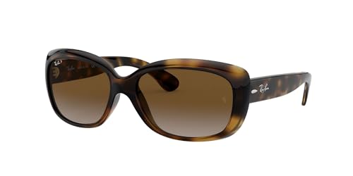 Ray-Ban Damen 4101 Sonnenbrille, Braun (Light Havana/Greygradientbrownpolar), 58 von Ray-Ban