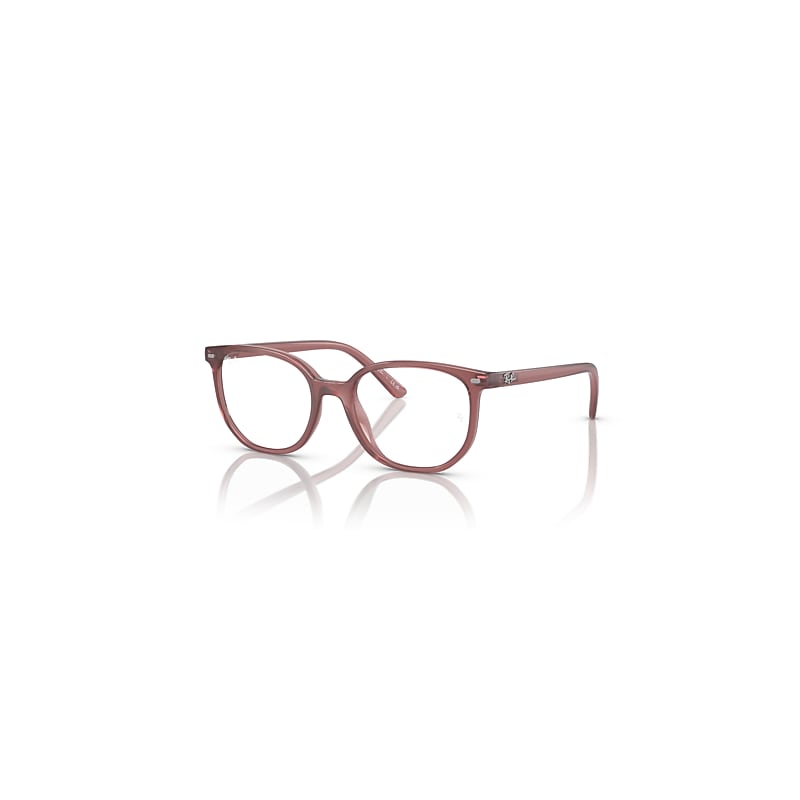 Ray-Ban Elliot Optics Kids  Opalrosa Fassung Klar Glas Polarisiert 46-16 von Ray-Ban