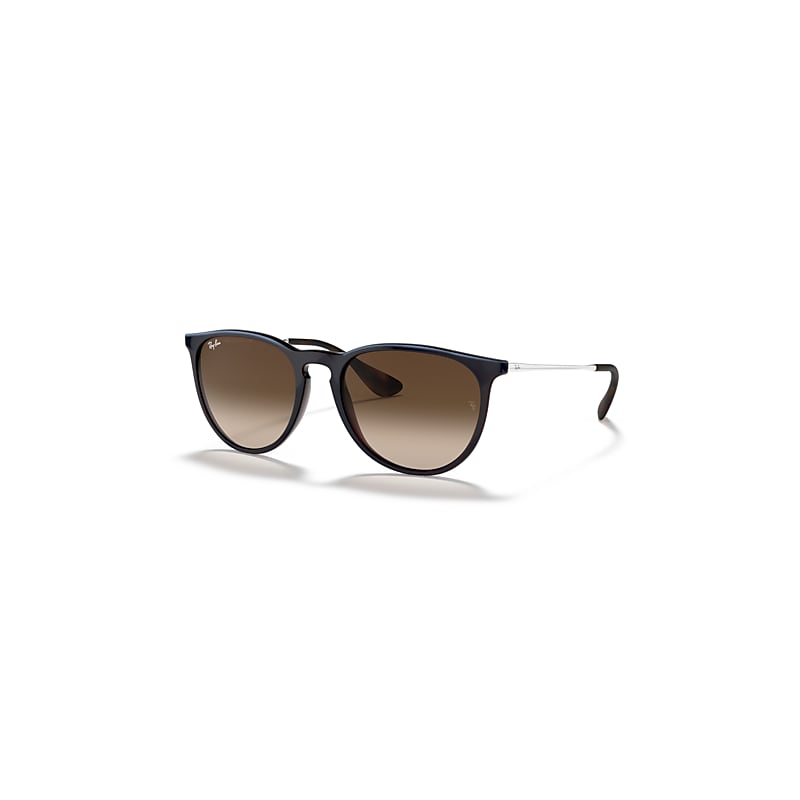 Ray-Ban Erika Classic Sonnenbrillen Blau Fassung Braun Glas 54-18 von Ray-Ban