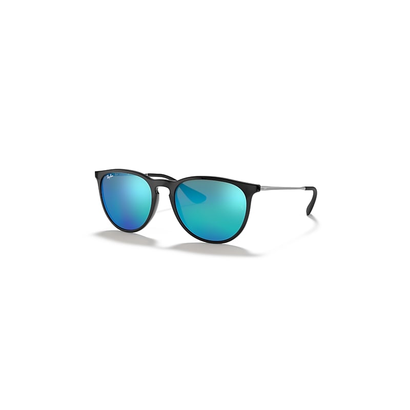 Ray-Ban Erika Color Mix Sonnenbrillen Schwarz Fassung Blau Glas 54-18 von Ray-Ban