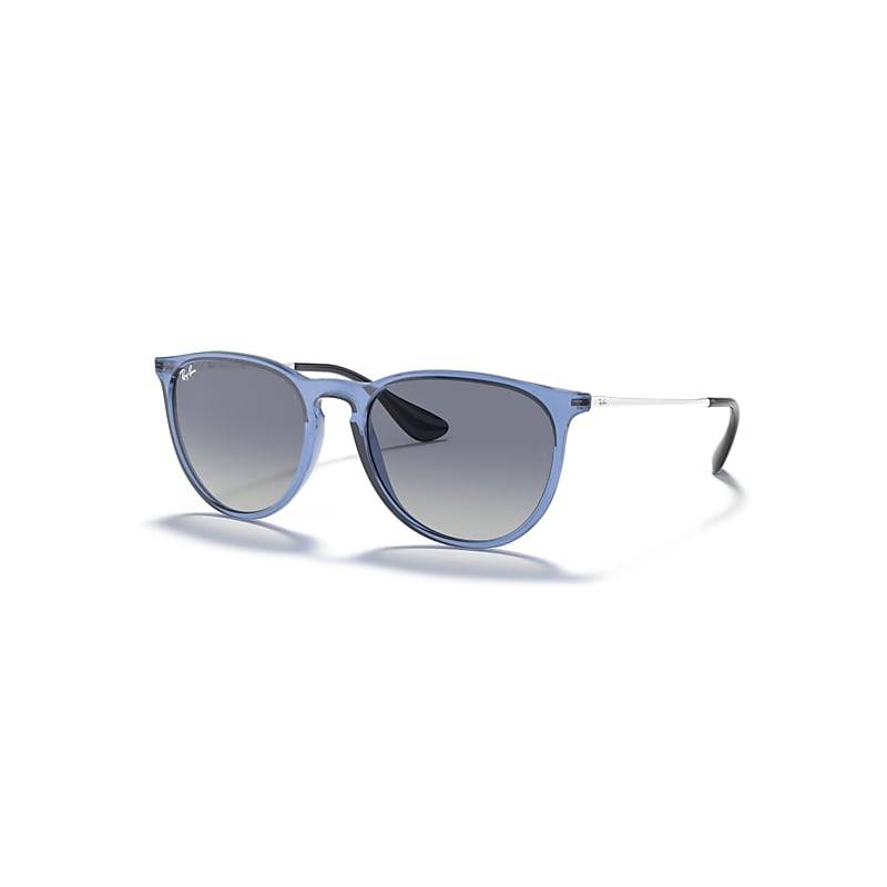 Ray-Ban Erika Color Mix Sonnenbrillen Blau Transparent Fassung Blau Glas 54-18 von Ray-Ban