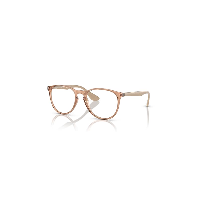 Ray-Ban Erika Optics  Beige Fassung Klar Glas Polarisiert 51-18 von Ray-Ban