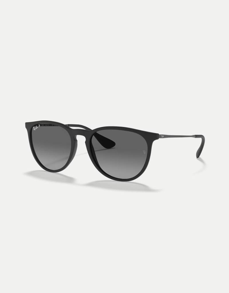 Ray-Ban - Erika Phantos - Polarisierte Sonnenbrille in Schwarz mit Gläsern in Grau von Ray-Ban