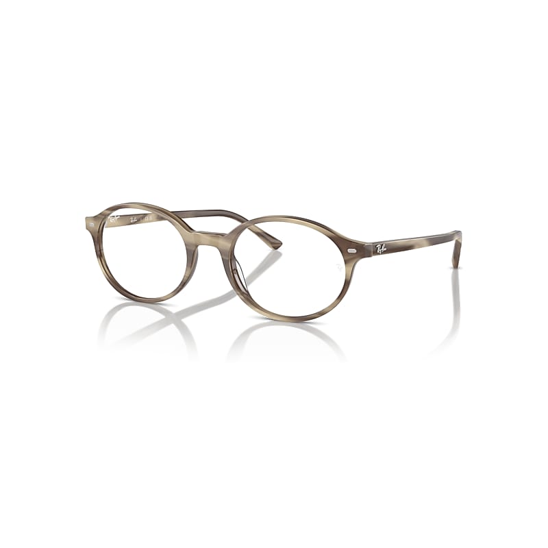 Ray-Ban German Optics  Beige Gestreift Fassung Klar Glas Polarisiert 51-20 von Ray-Ban