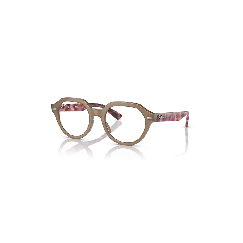 Ray-Ban Gina Optics  Rot & Lila Havana Fassung Klar Glas Polarisiert 49-20 von Ray-Ban