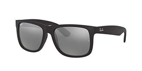 Ray-Ban RB4165 622/6G Justin Classic Sonnenbrille Large (Herstellergröße: 55), Schwarz von Ray-Ban