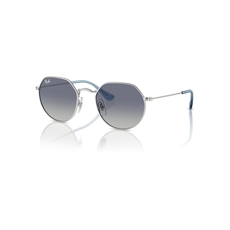 Ray-Ban Jack Kids Sonnenbrillen Silber Fassung Grau Glas 47-19 von Ray-Ban