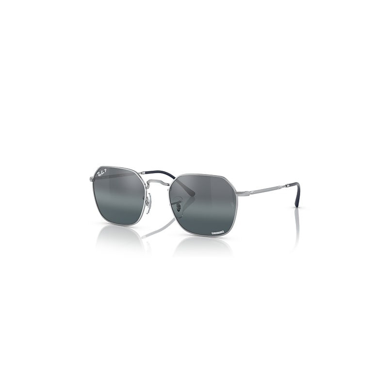 Ray-Ban Jim Sonnenbrillen Silber Fassung Silber Glas Polarisiert 55-20 von Ray-Ban