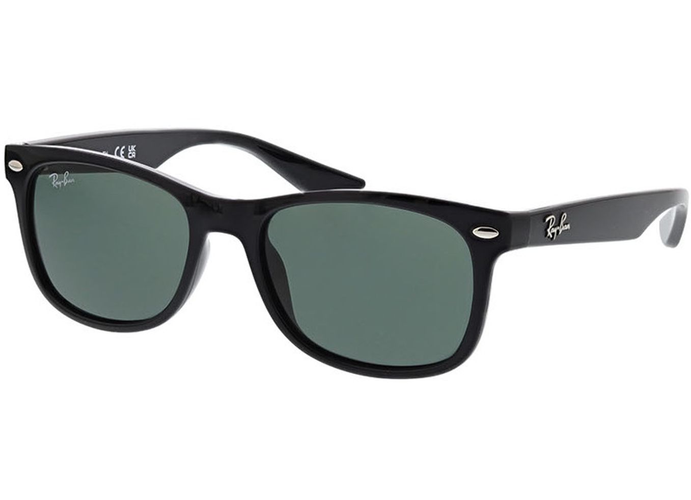 Ray-Ban Junior New Wayfarer RJ9052S 100/71 48-16 Sonnenbrille mit Sehstärke erhältlich, Damen/Herren, Vollrand, Eckig von Ray-Ban