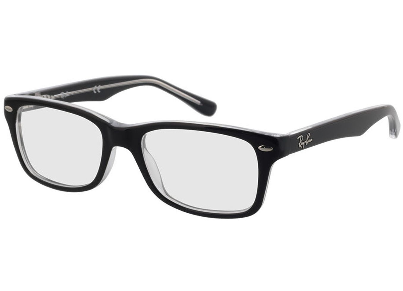 Ray-Ban Junior RY1531 3529 48-16 Brillengestell inkl. Gläser, Kinder, Vollrand, Rechteckig von Ray-Ban