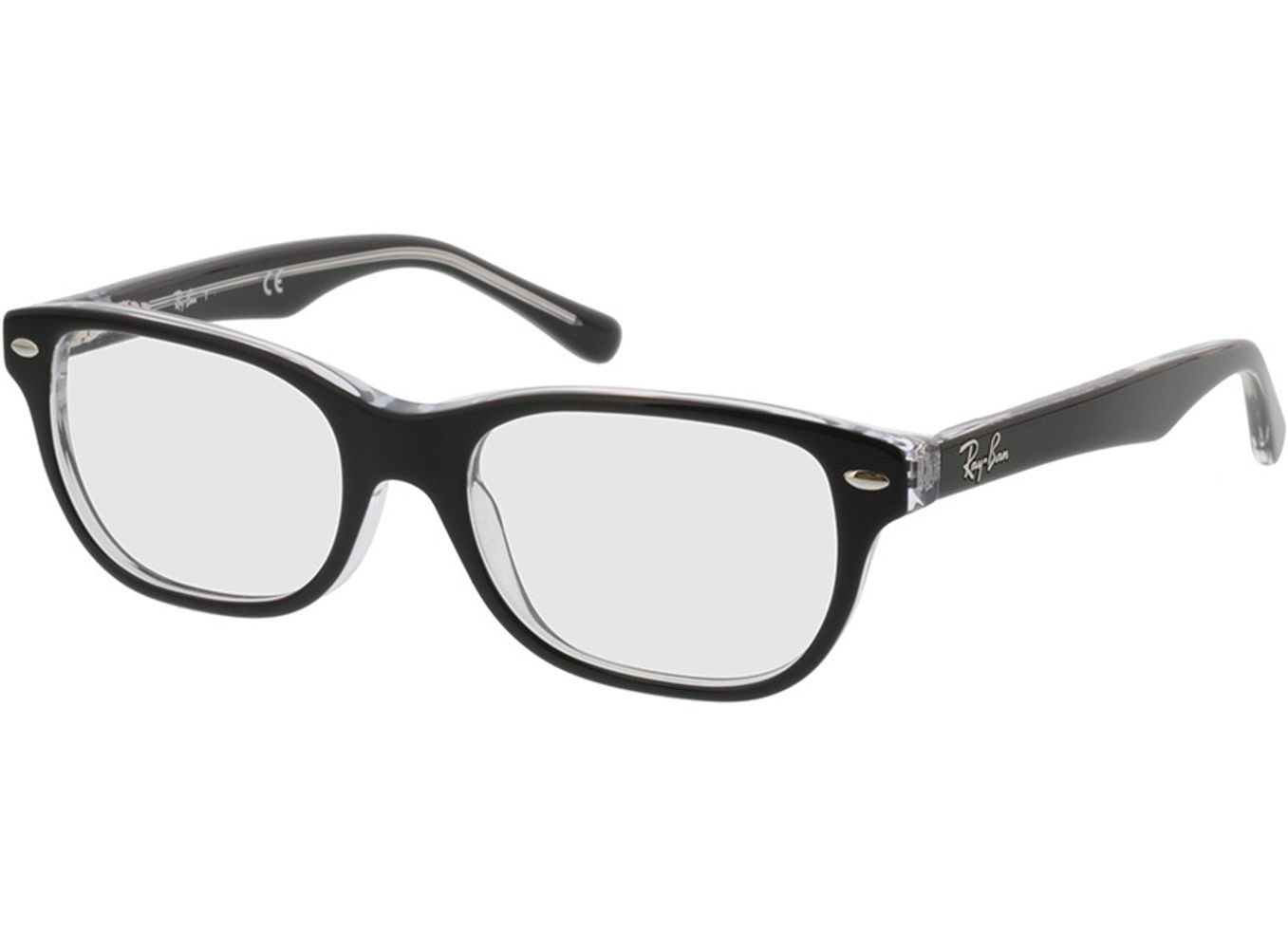 Ray-Ban Junior RY1555 3529 48-16 Brillengestell inkl. Gläser, Kinder, Vollrand, Rechteckig von Ray-Ban