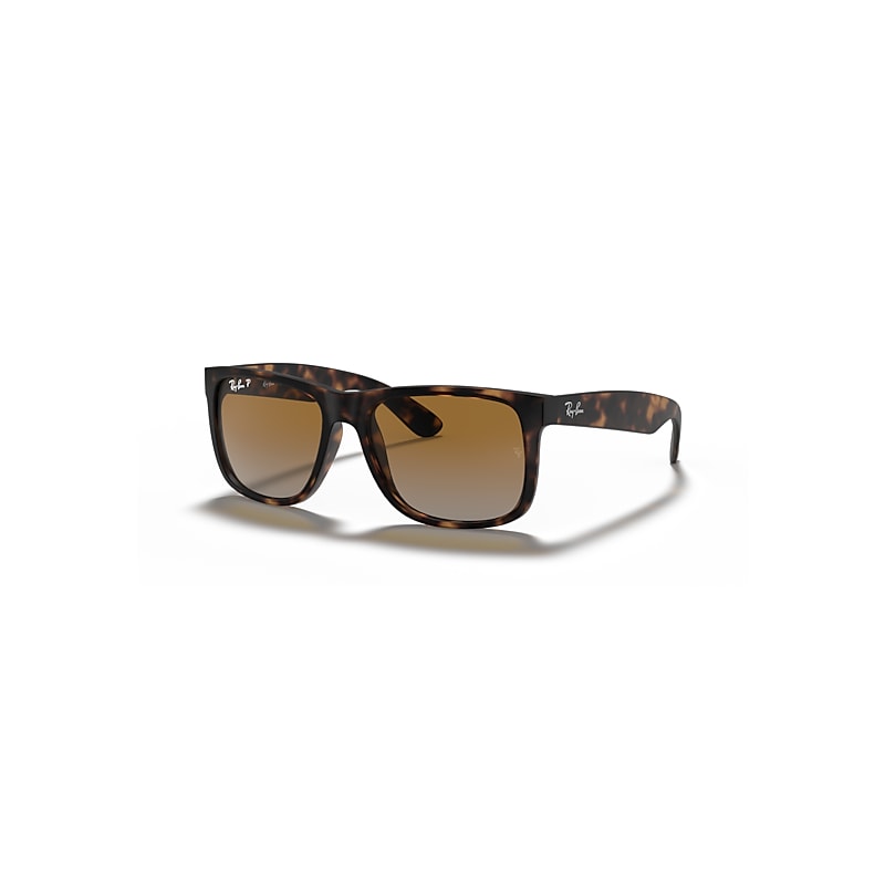 Ray-Ban Justin Classic Sonnenbrillen Havana Fassung Braun Glas Polarisiert 54-16 von Ray-Ban