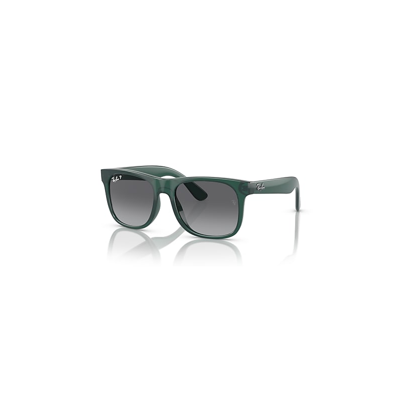 Ray-Ban Justin Kids Sonnenbrillen Opalgrün Fassung Grau Glas Polarisiert 48-16 von Ray-Ban