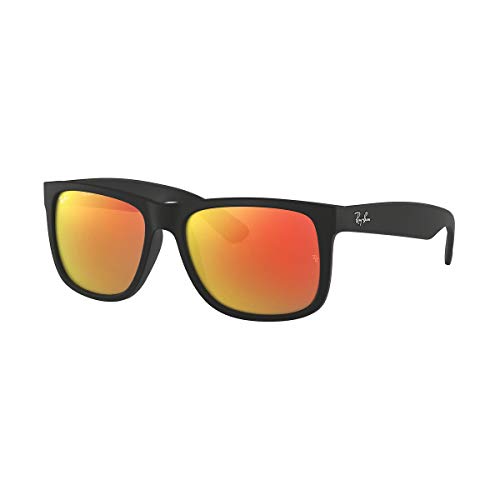Ray-Ban Justin RB4165 622/6Q 55 Matte Black Red Mirrored von Ray-Ban