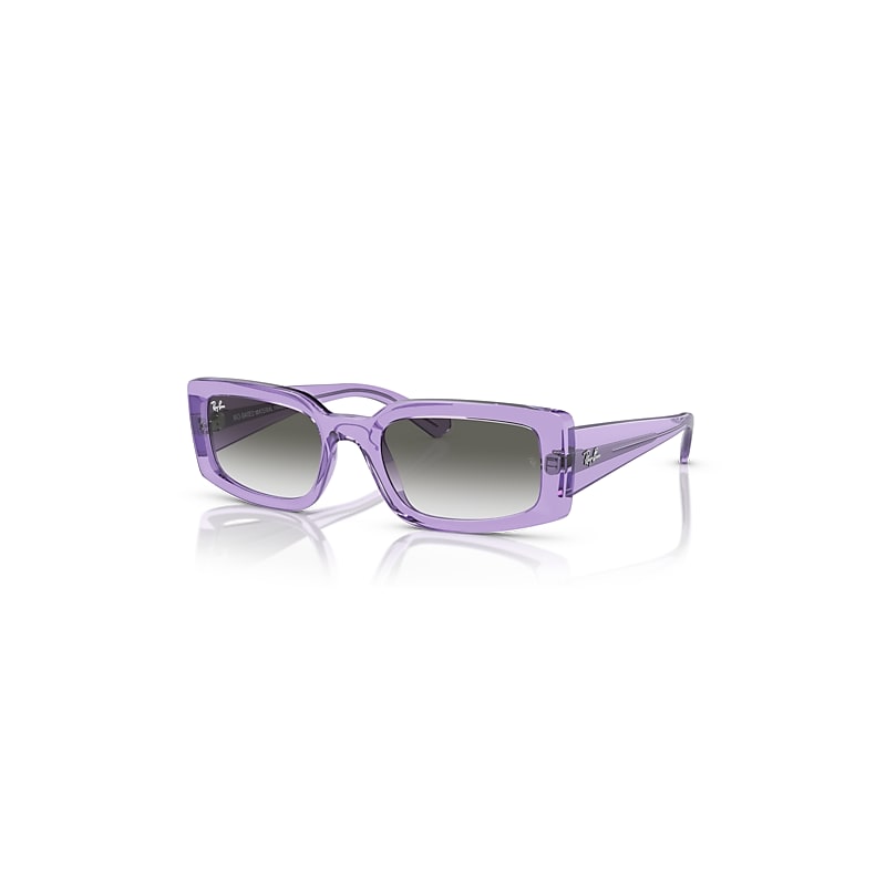 Ray-Ban Kiliane Bio-based Sonnenbrillen Violett Transparent Fassung Grau Glas 54-21 von Ray-Ban