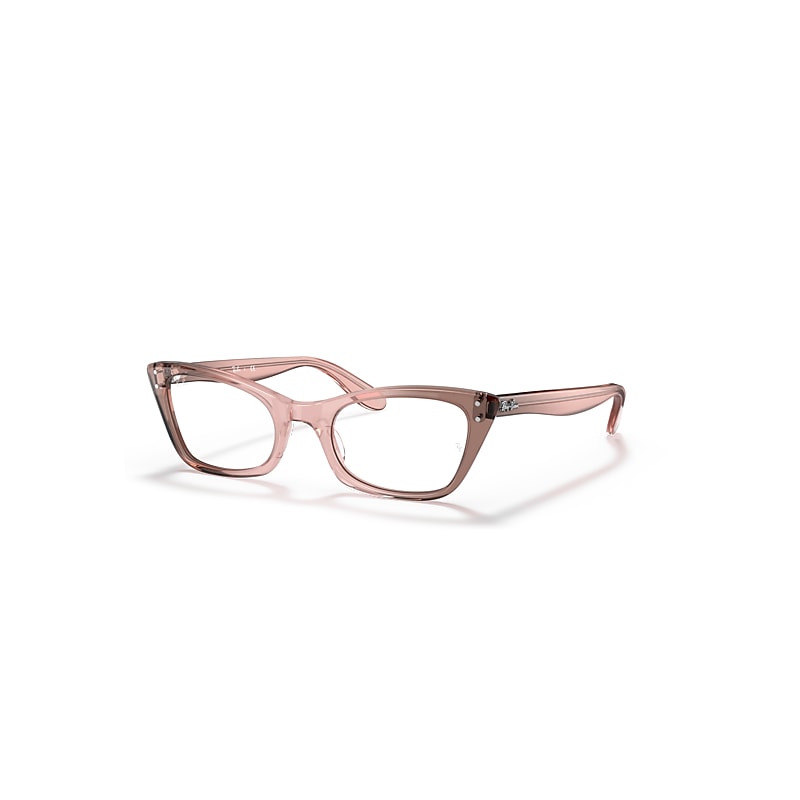 Ray-Ban Lady Burbank Optics  Pink Transparent Fassung Klar Glas 51-20 von Ray-Ban